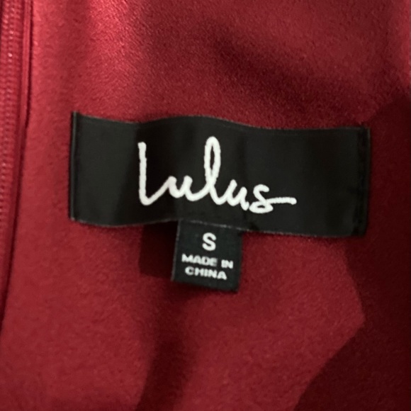 Lulus dark red dress size small nwt - Picture 6 of 7